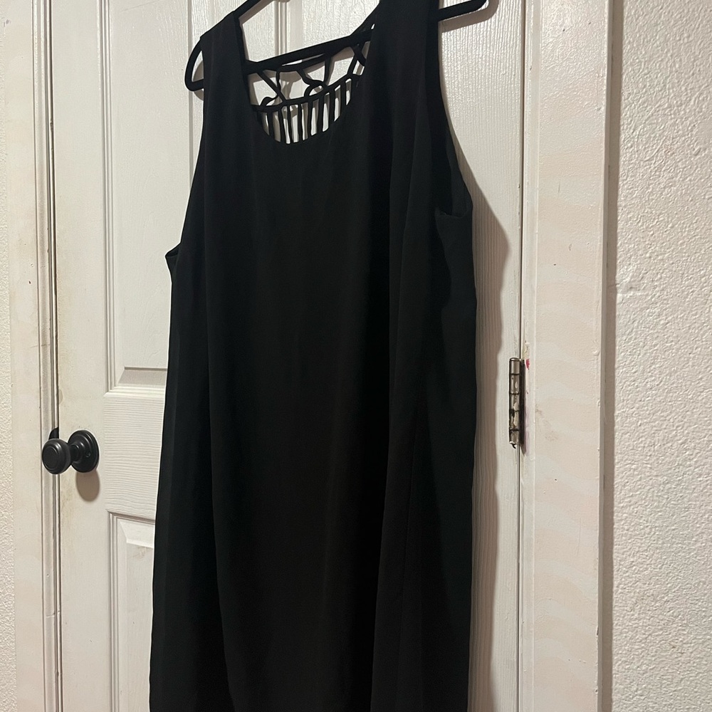 Simple black dress perfect for any occasion.